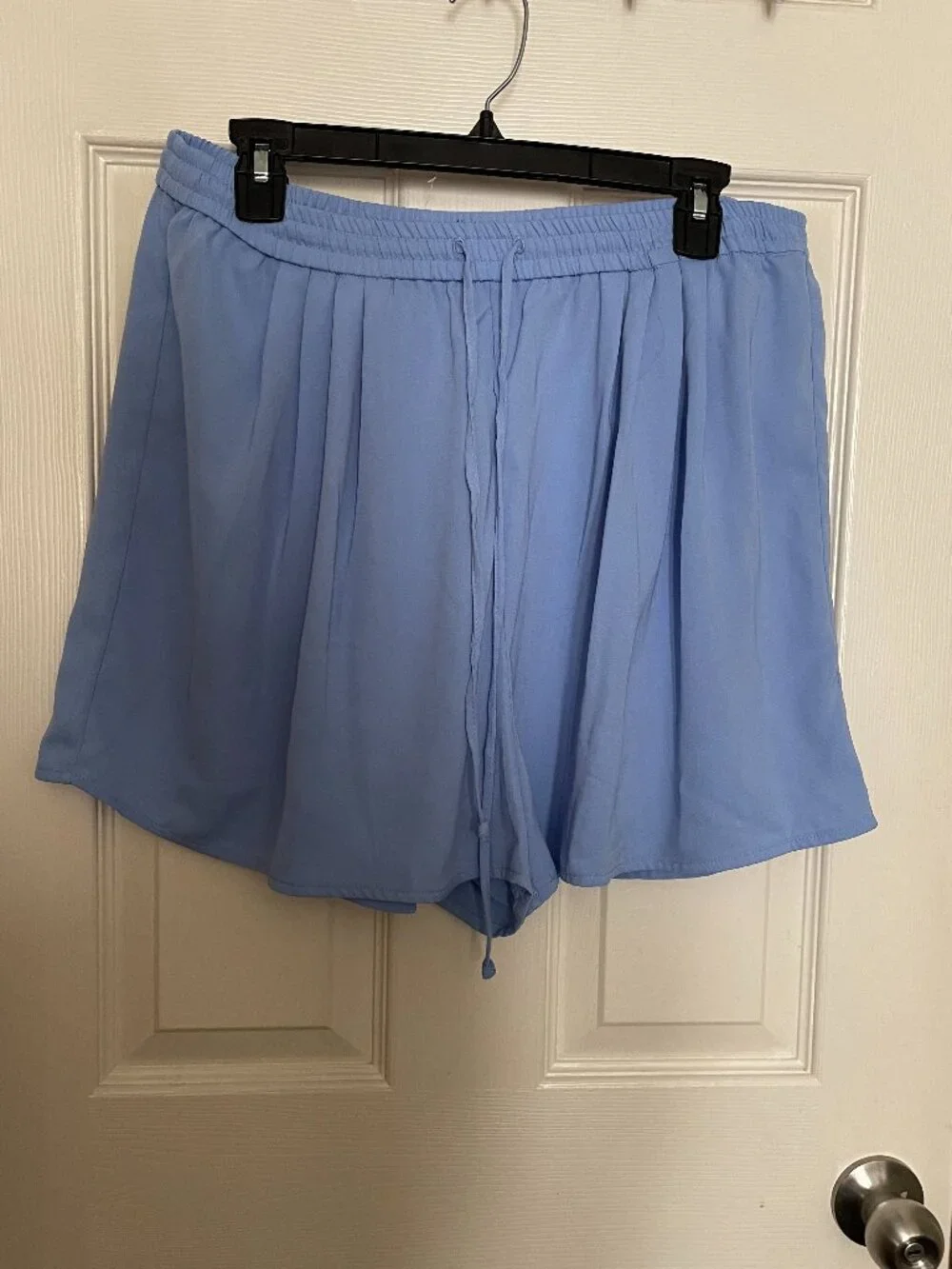 j.crew mercantile women's pull on shorts in periwinkle blue
